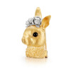 RichandRare-ARTISAN-ARTISAN 'RABBIT WITH ROSE' BROOCH